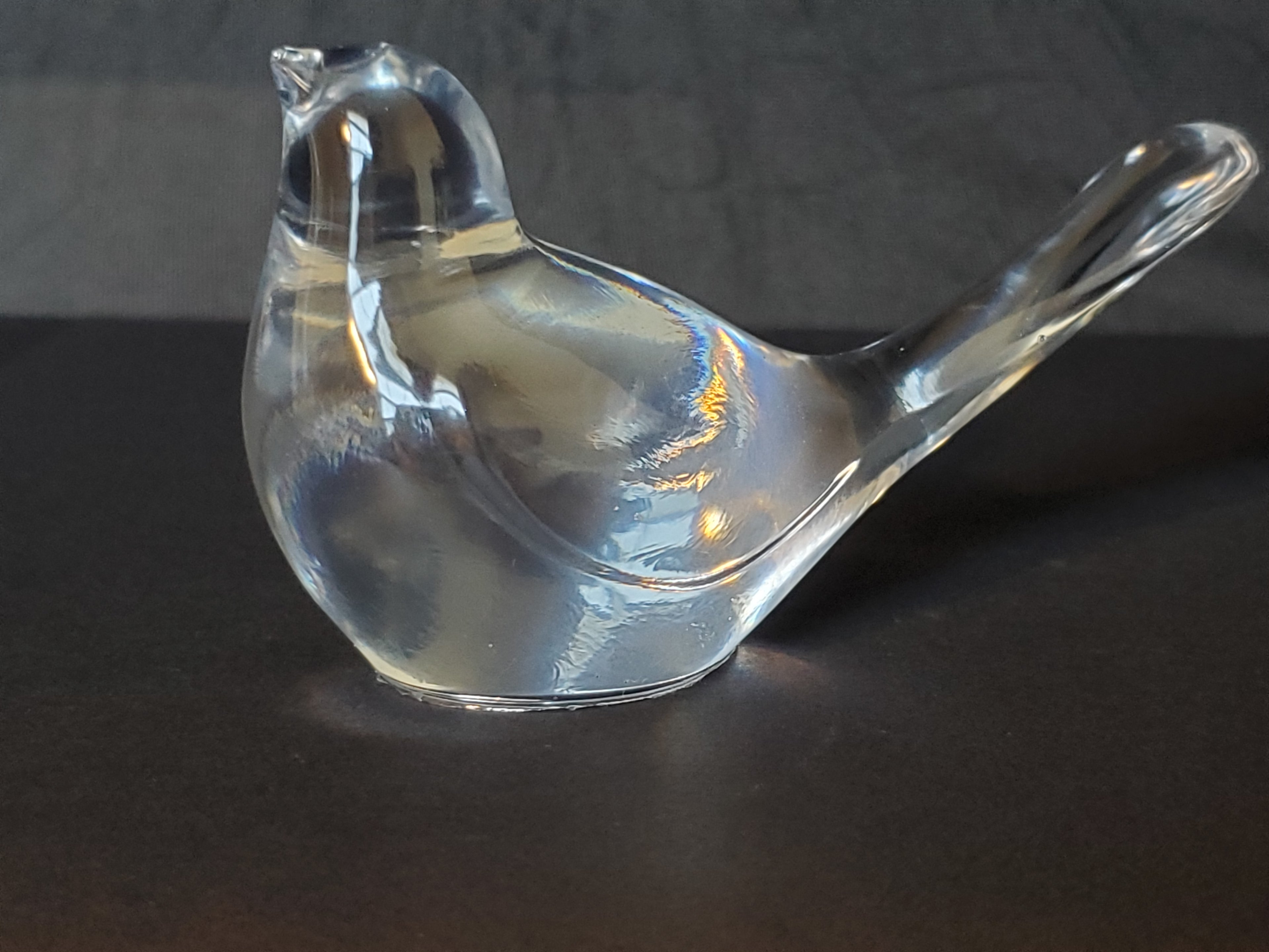 Clear Resin Bird Figurines