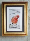 Curious Finch 4x6 Print - Original hand-drawn artwork