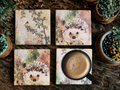 Hedgehog Haven Ceramic Coasters - set of four
