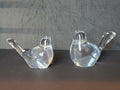 Clear Resin Bird Figurines