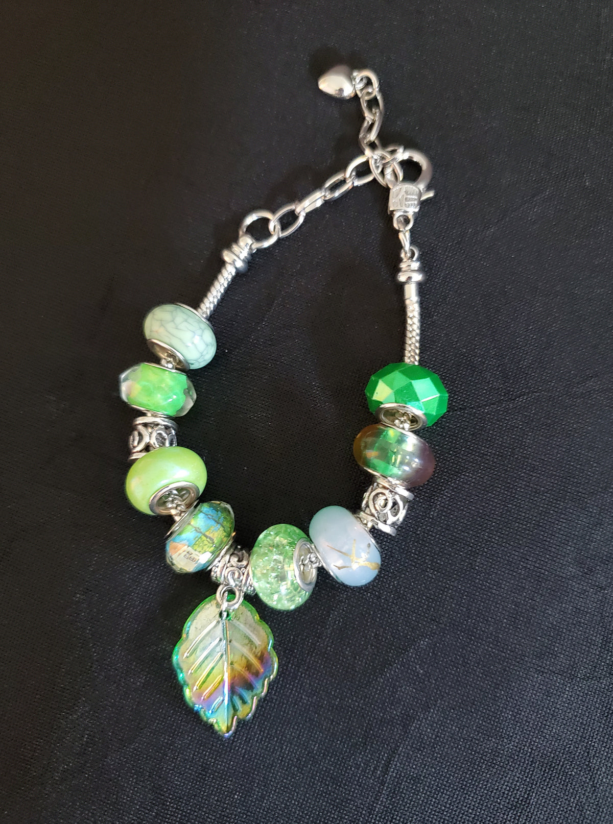 Beaded Silver Bracelet