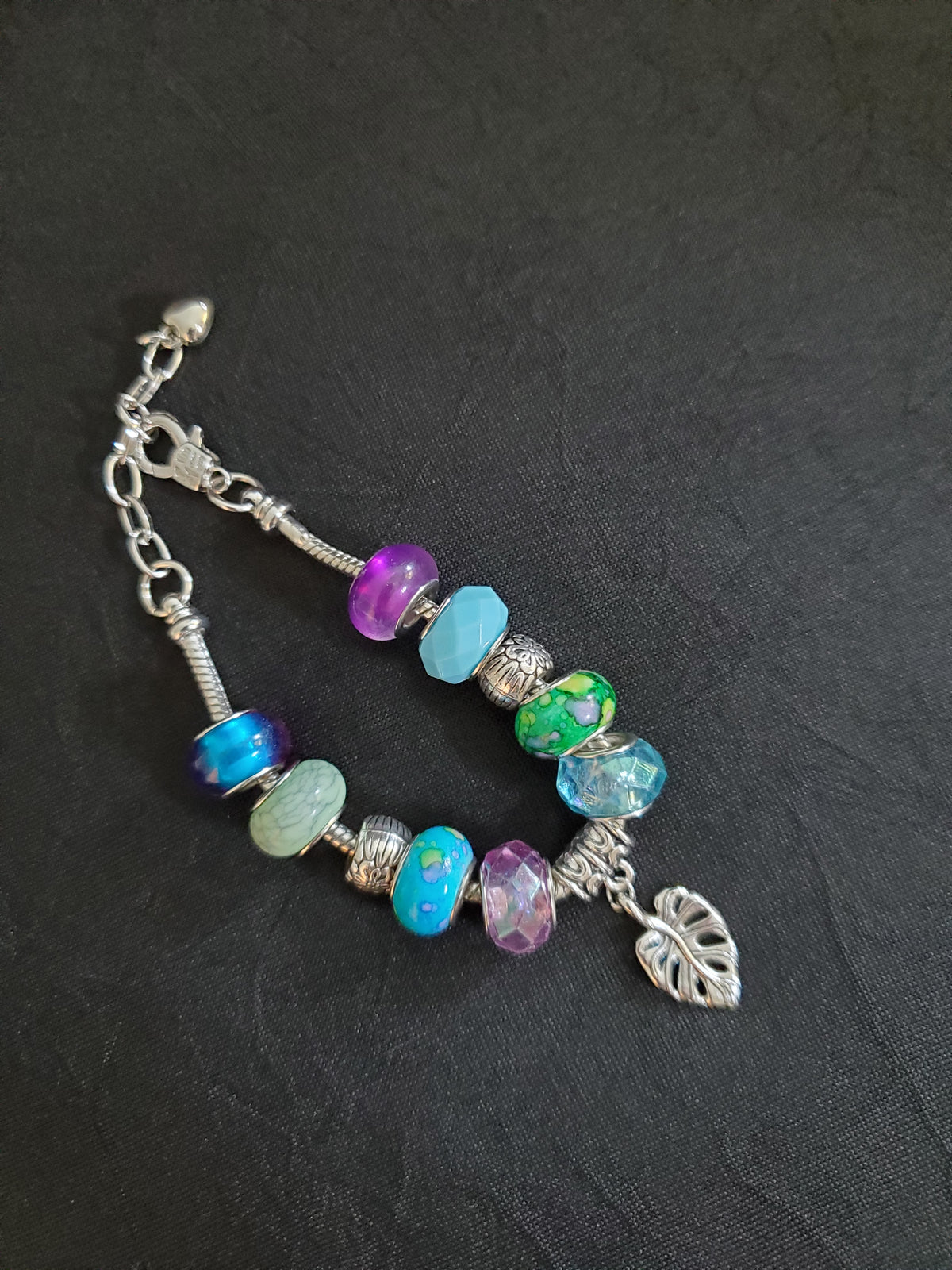 Beaded Silver Bracelet