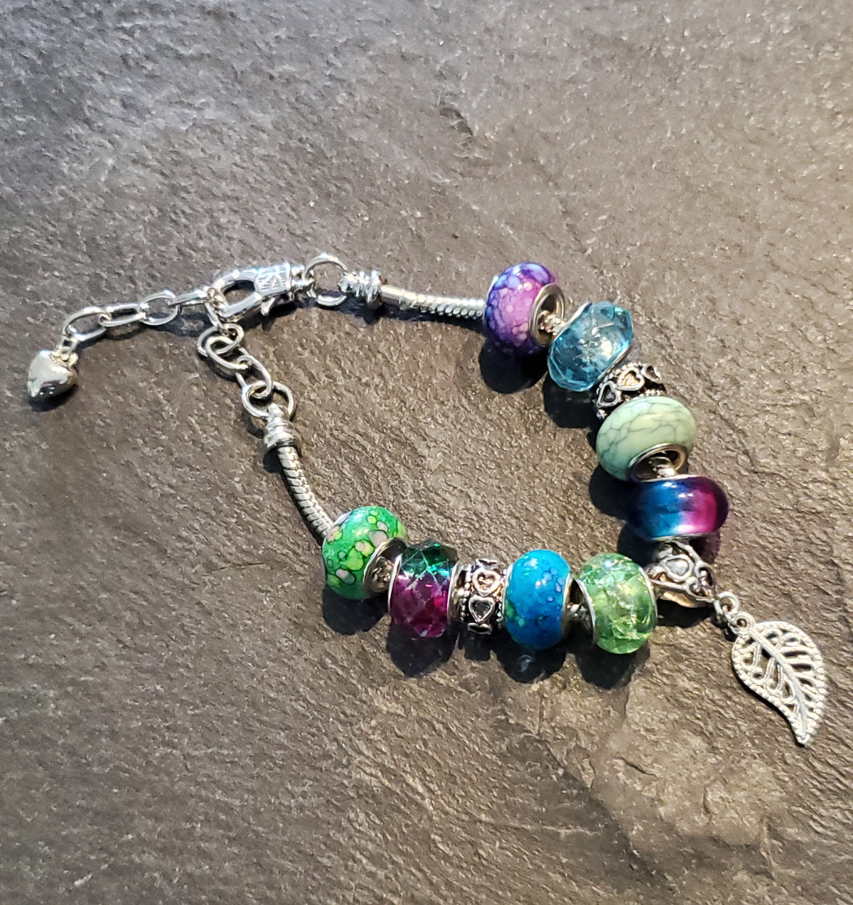 Beaded Silver Bracelet